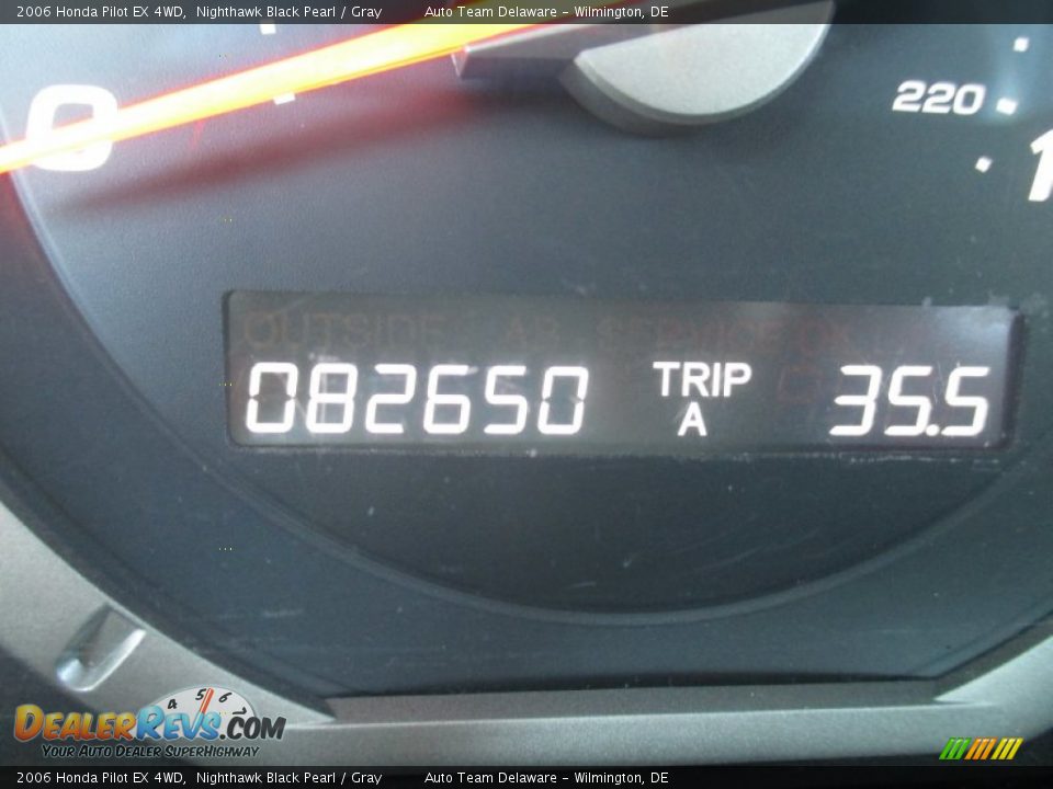 2006 Honda Pilot EX 4WD Nighthawk Black Pearl / Gray Photo #11