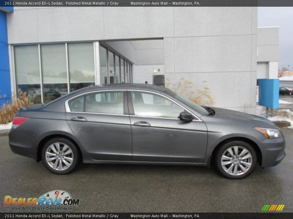 2011 Honda Accord EX-L Sedan Polished Metal Metallic / Gray Photo #2