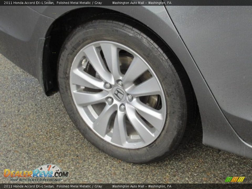 2011 Honda Accord EX-L Sedan Polished Metal Metallic / Gray Photo #3