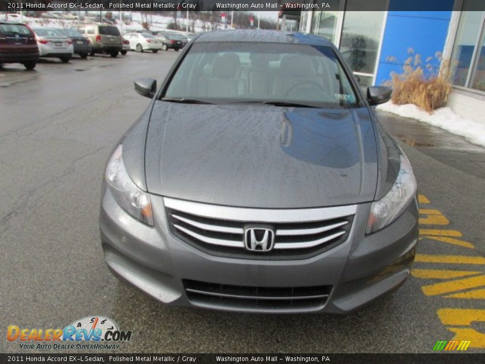 2011 Honda Accord EX-L Sedan Polished Metal Metallic / Gray Photo #5