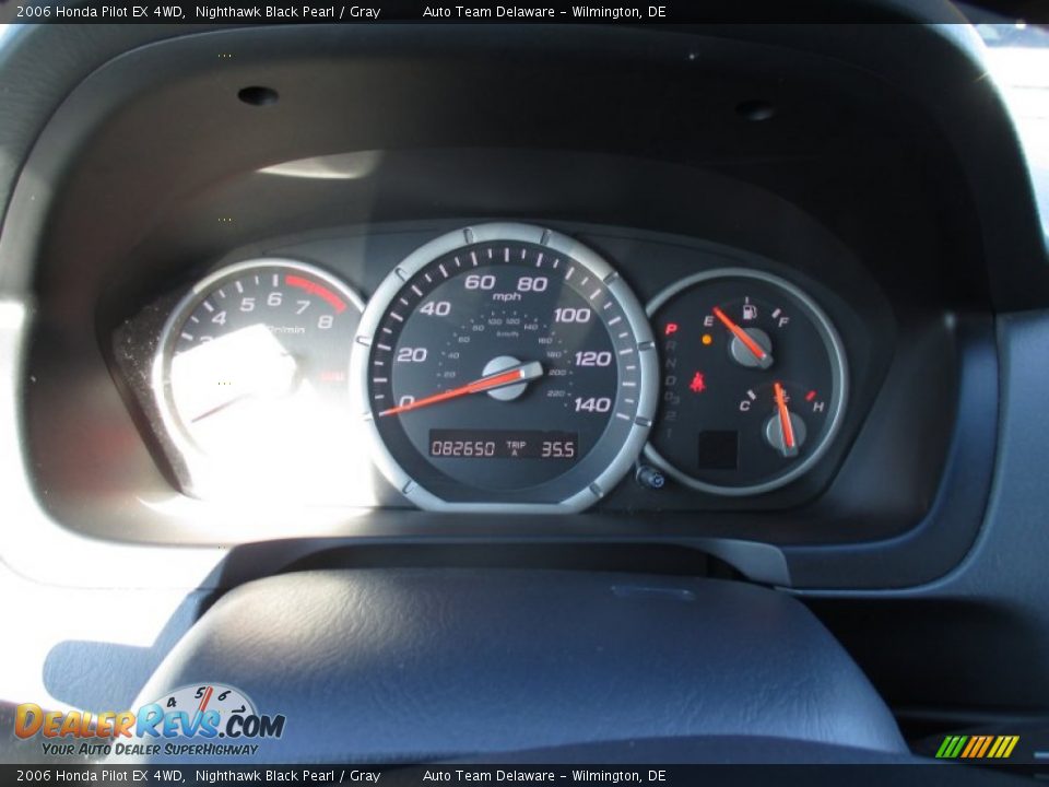 2006 Honda Pilot EX 4WD Nighthawk Black Pearl / Gray Photo #19