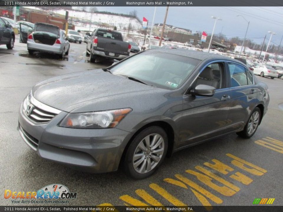2011 Honda Accord EX-L Sedan Polished Metal Metallic / Gray Photo #6