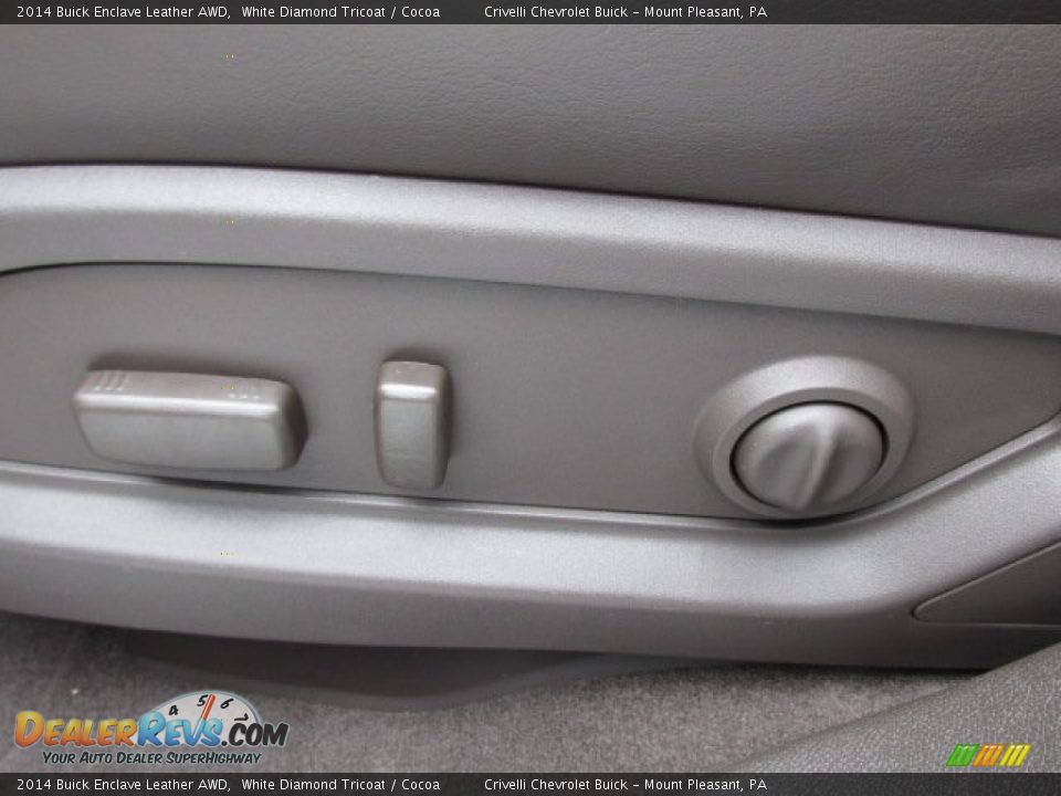 2014 Buick Enclave Leather AWD White Diamond Tricoat / Cocoa Photo #10