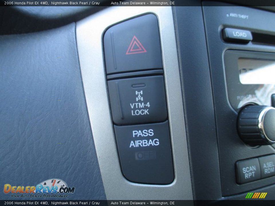 2006 Honda Pilot EX 4WD Nighthawk Black Pearl / Gray Photo #22