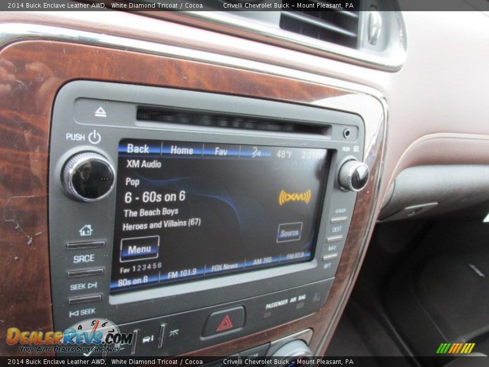 2014 Buick Enclave Leather AWD White Diamond Tricoat / Cocoa Photo #13