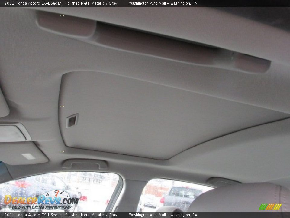 2011 Honda Accord EX-L Sedan Polished Metal Metallic / Gray Photo #11