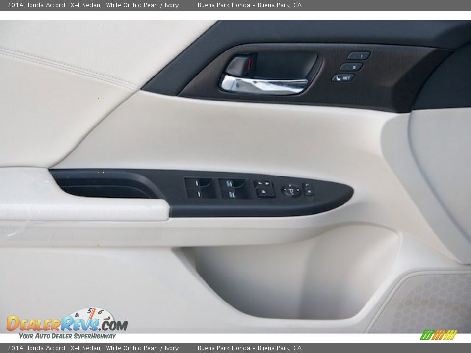 2014 Honda Accord EX-L Sedan White Orchid Pearl / Ivory Photo #8