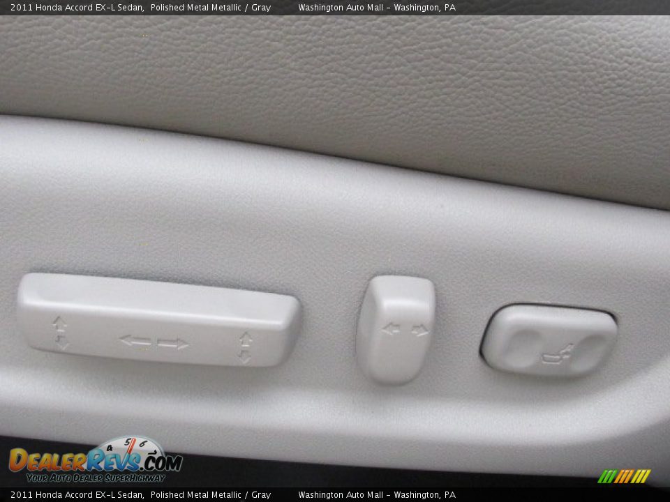 2011 Honda Accord EX-L Sedan Polished Metal Metallic / Gray Photo #13