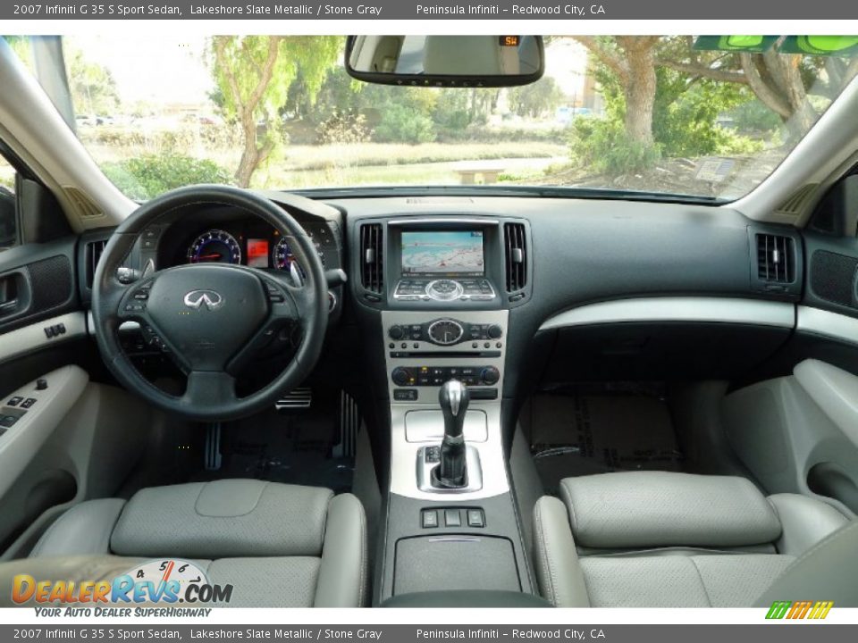 2007 Infiniti G 35 S Sport Sedan Lakeshore Slate Metallic / Stone Gray Photo #2