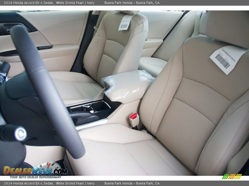 2014 Honda Accord EX-L Sedan White Orchid Pearl / Ivory Photo #11