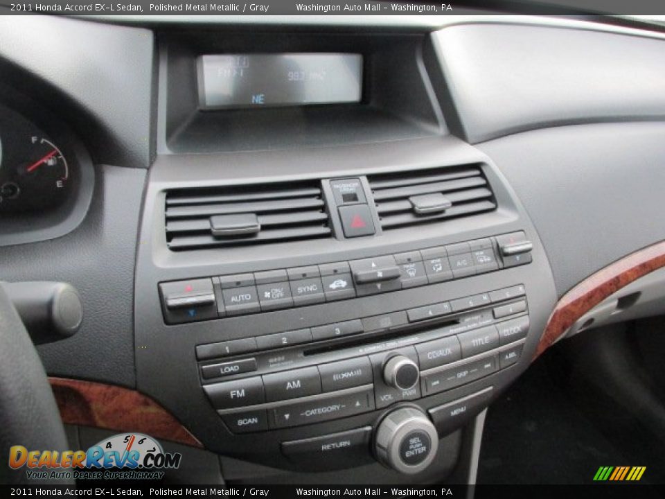 2011 Honda Accord EX-L Sedan Polished Metal Metallic / Gray Photo #15