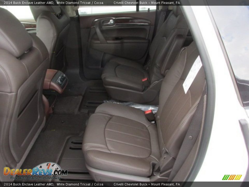 2014 Buick Enclave Leather AWD White Diamond Tricoat / Cocoa Photo #18