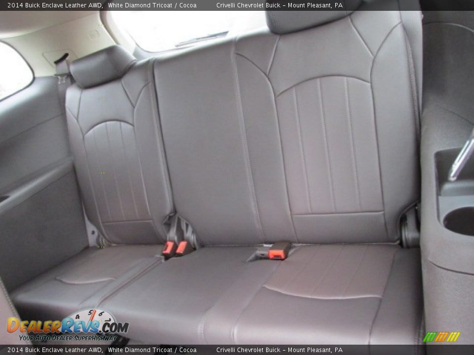 2014 Buick Enclave Leather AWD White Diamond Tricoat / Cocoa Photo #19