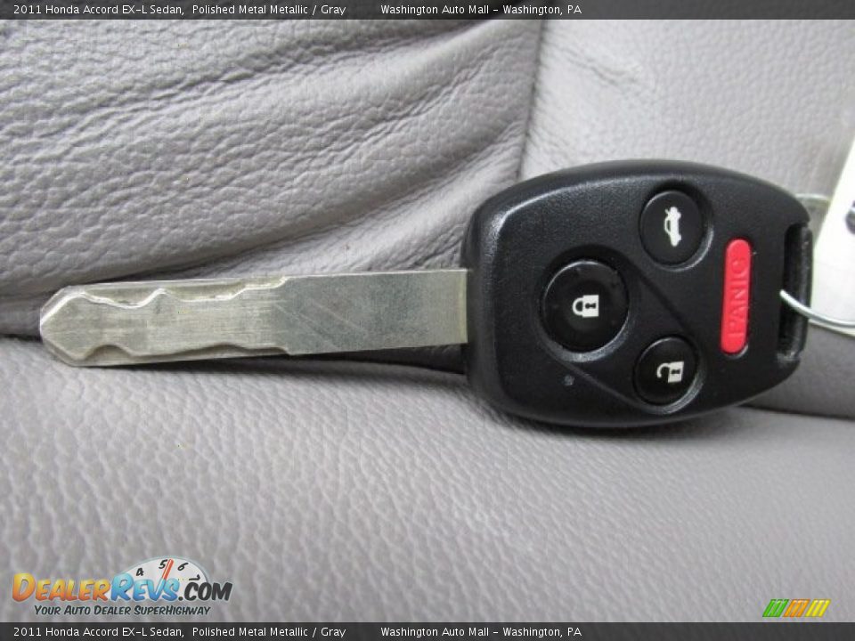 2011 Honda Accord EX-L Sedan Polished Metal Metallic / Gray Photo #18