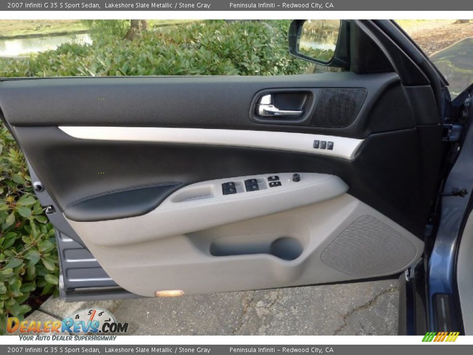 2007 Infiniti G 35 S Sport Sedan Lakeshore Slate Metallic / Stone Gray Photo #9