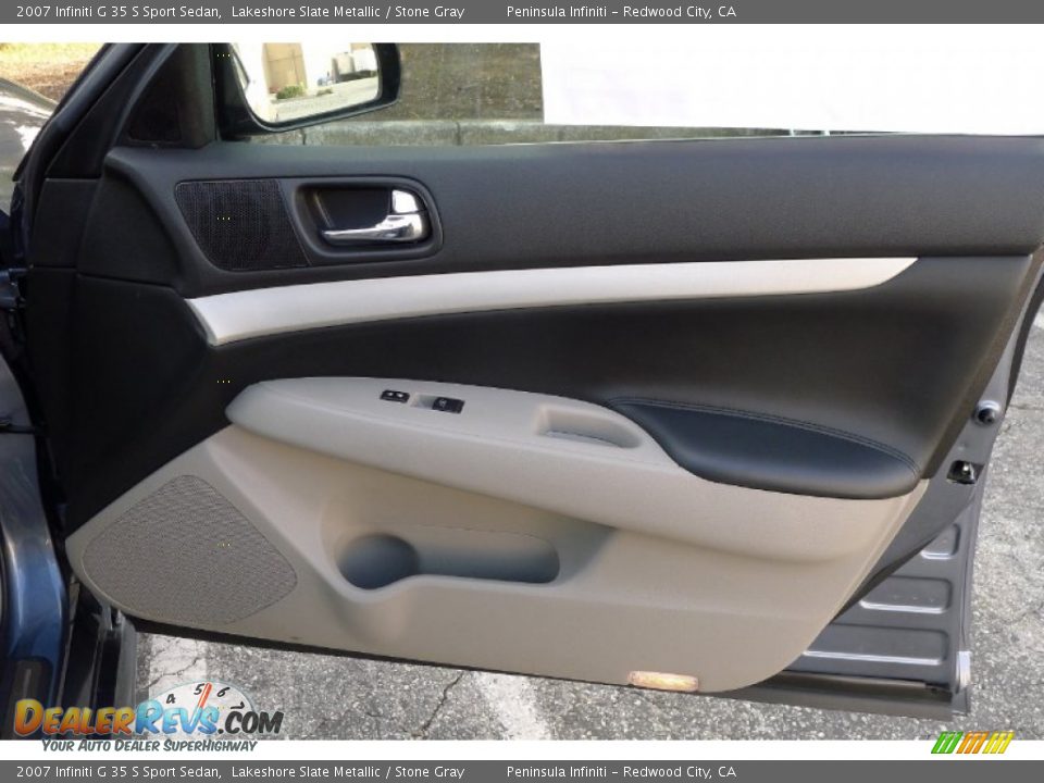 2007 Infiniti G 35 S Sport Sedan Lakeshore Slate Metallic / Stone Gray Photo #11