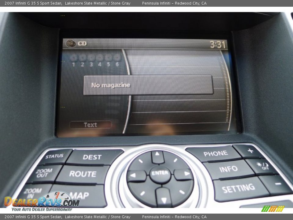 2007 Infiniti G 35 S Sport Sedan Lakeshore Slate Metallic / Stone Gray Photo #17