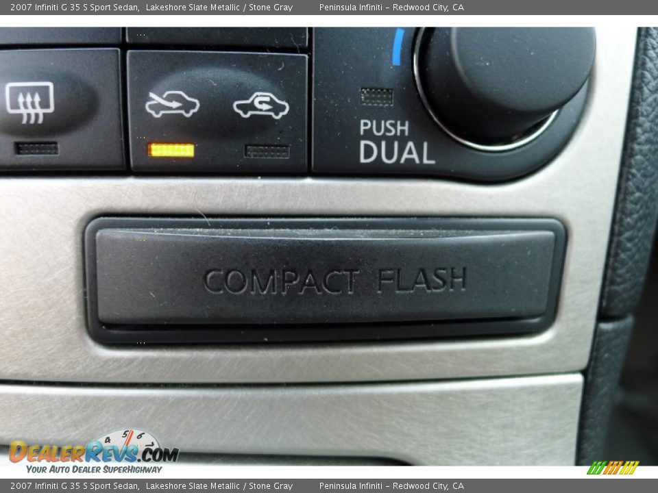 2007 Infiniti G 35 S Sport Sedan Lakeshore Slate Metallic / Stone Gray Photo #18