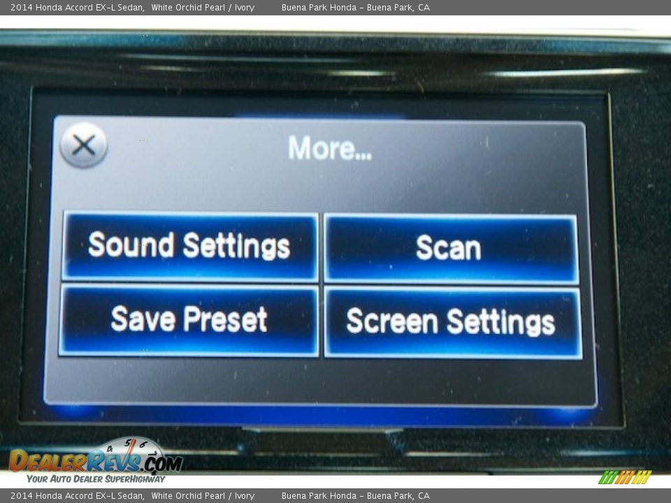 2014 Honda Accord EX-L Sedan White Orchid Pearl / Ivory Photo #18