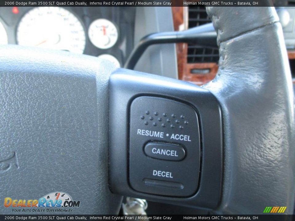 2006 Dodge Ram 3500 SLT Quad Cab Dually Inferno Red Crystal Pearl / Medium Slate Gray Photo #13