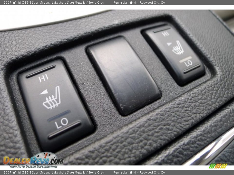 2007 Infiniti G 35 S Sport Sedan Lakeshore Slate Metallic / Stone Gray Photo #19