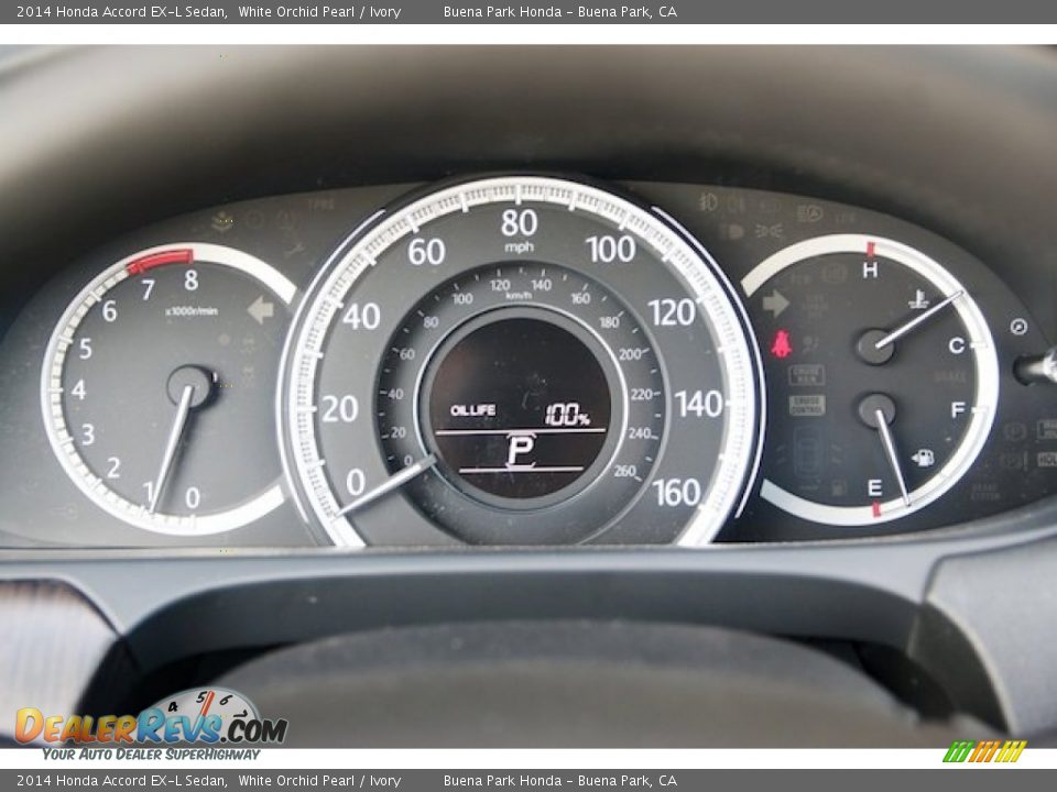 2014 Honda Accord EX-L Sedan White Orchid Pearl / Ivory Photo #19