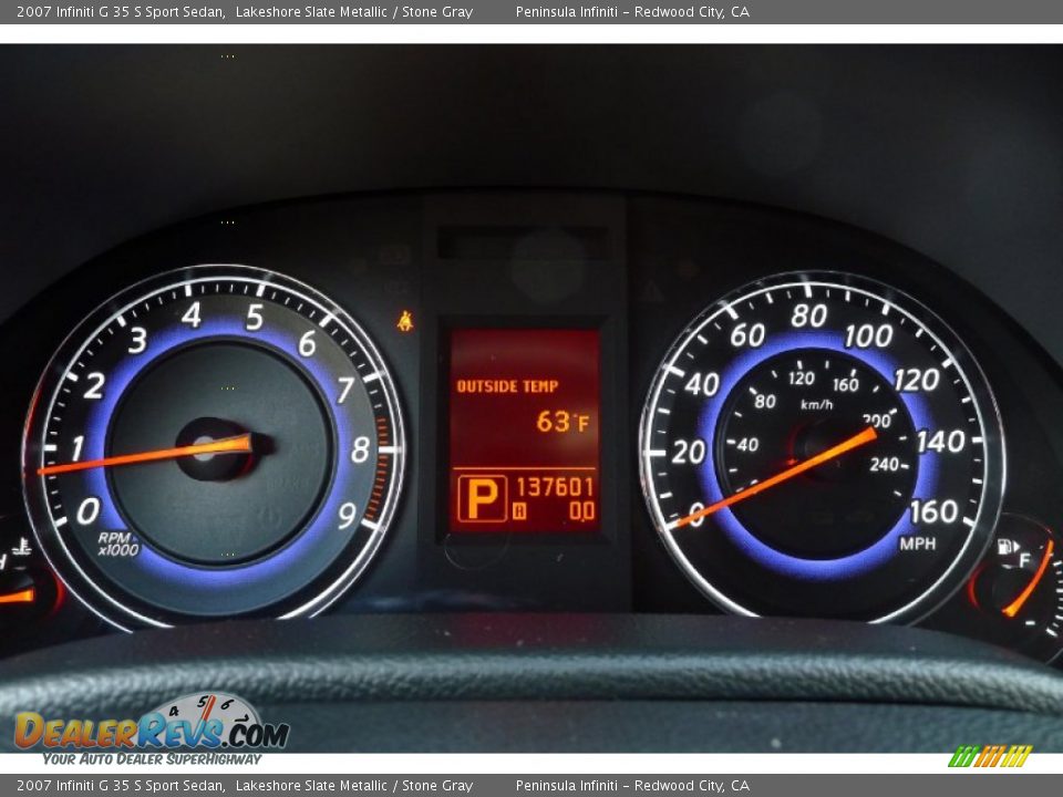 2007 Infiniti G 35 S Sport Sedan Lakeshore Slate Metallic / Stone Gray Photo #20