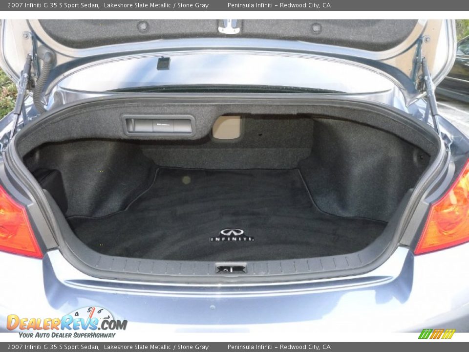 2007 Infiniti G 35 S Sport Sedan Lakeshore Slate Metallic / Stone Gray Photo #22
