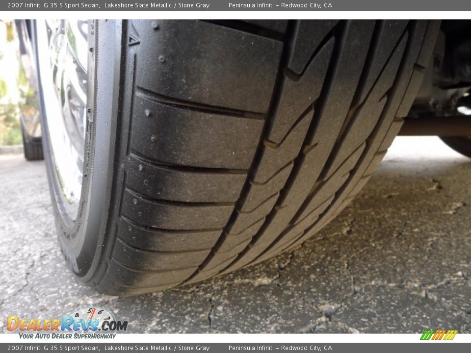 2007 Infiniti G 35 S Sport Sedan Lakeshore Slate Metallic / Stone Gray Photo #25