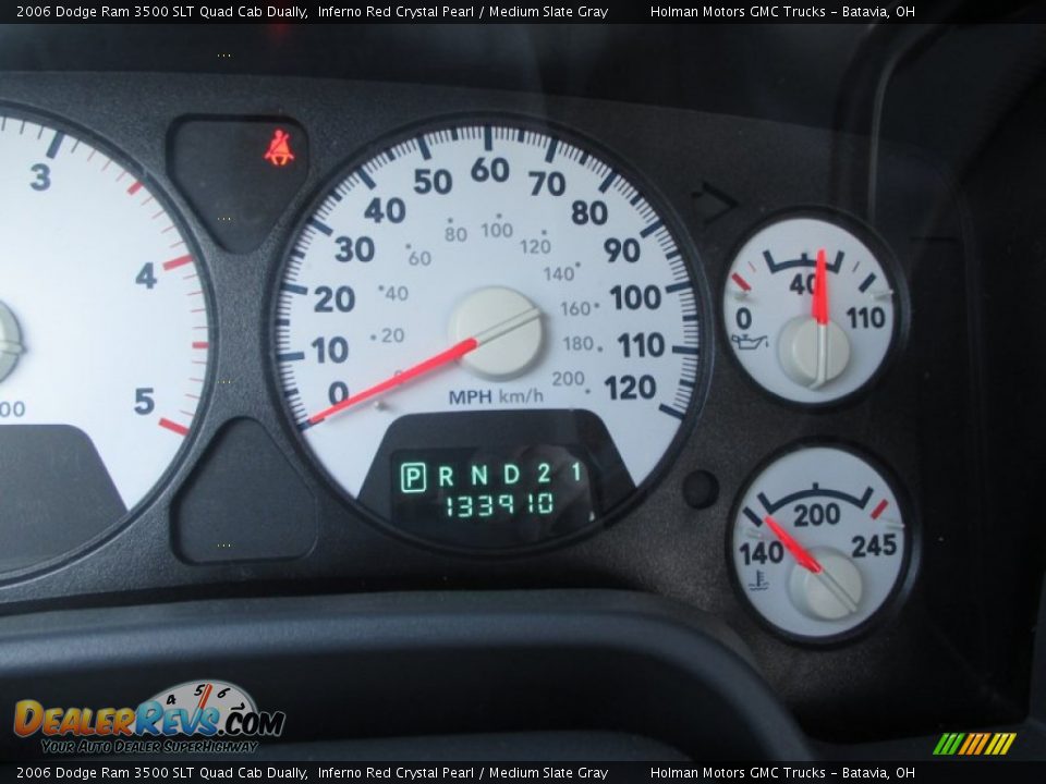 2006 Dodge Ram 3500 SLT Quad Cab Dually Inferno Red Crystal Pearl / Medium Slate Gray Photo #16