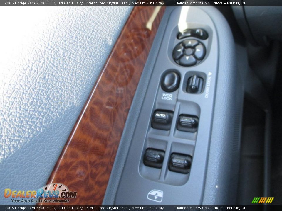 2006 Dodge Ram 3500 SLT Quad Cab Dually Inferno Red Crystal Pearl / Medium Slate Gray Photo #17