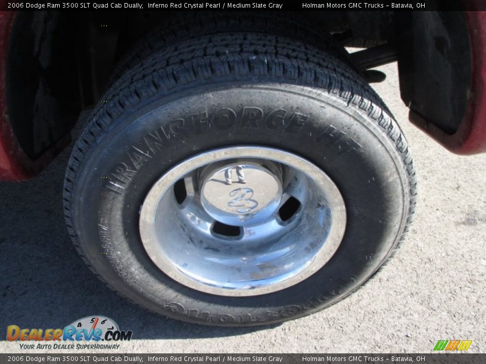2006 Dodge Ram 3500 SLT Quad Cab Dually Inferno Red Crystal Pearl / Medium Slate Gray Photo #22