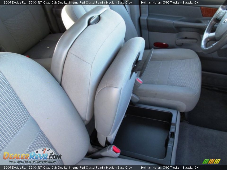 2006 Dodge Ram 3500 SLT Quad Cab Dually Inferno Red Crystal Pearl / Medium Slate Gray Photo #31