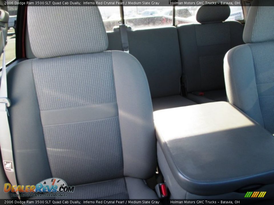 2006 Dodge Ram 3500 SLT Quad Cab Dually Inferno Red Crystal Pearl / Medium Slate Gray Photo #32