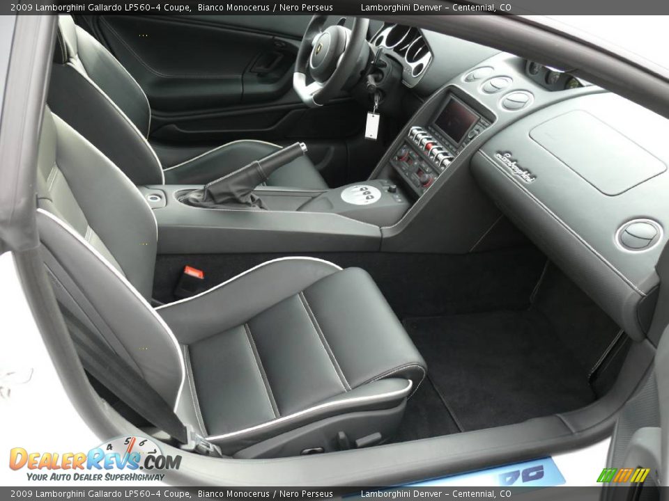Nero Perseus Interior - 2009 Lamborghini Gallardo LP560-4 Coupe Photo #21