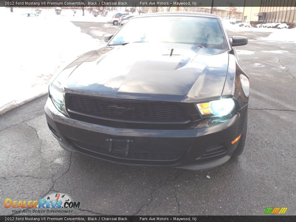 2012 Ford Mustang V6 Premium Convertible Black / Charcoal Black Photo #2