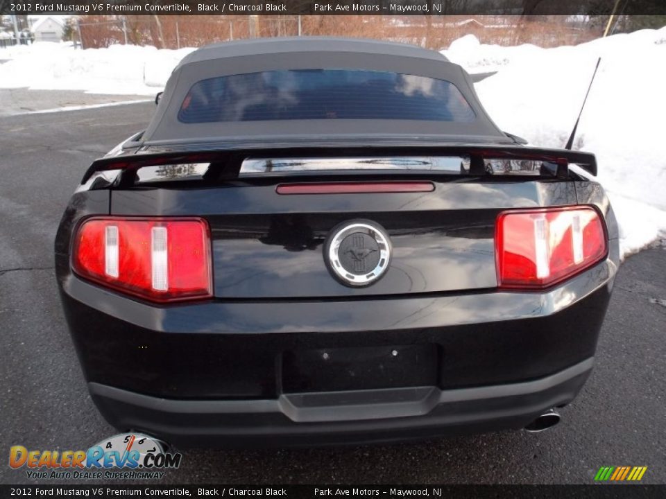 2012 Ford Mustang V6 Premium Convertible Black / Charcoal Black Photo #3