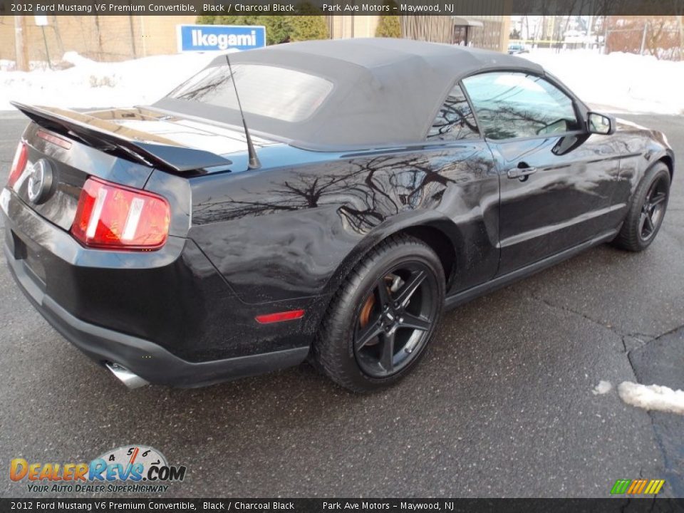 2012 Ford Mustang V6 Premium Convertible Black / Charcoal Black Photo #4