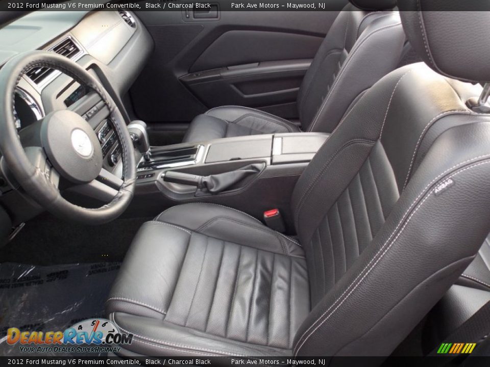 2012 Ford Mustang V6 Premium Convertible Black / Charcoal Black Photo #8