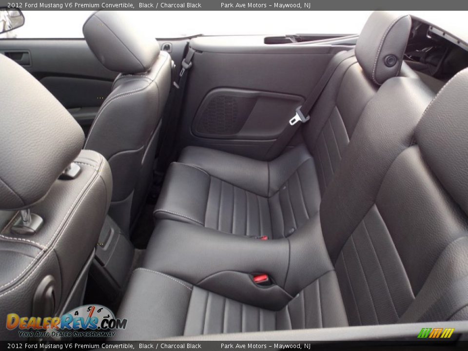 2012 Ford Mustang V6 Premium Convertible Black / Charcoal Black Photo #9