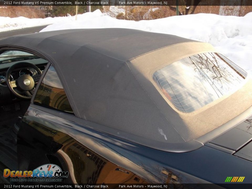 2012 Ford Mustang V6 Premium Convertible Black / Charcoal Black Photo #14