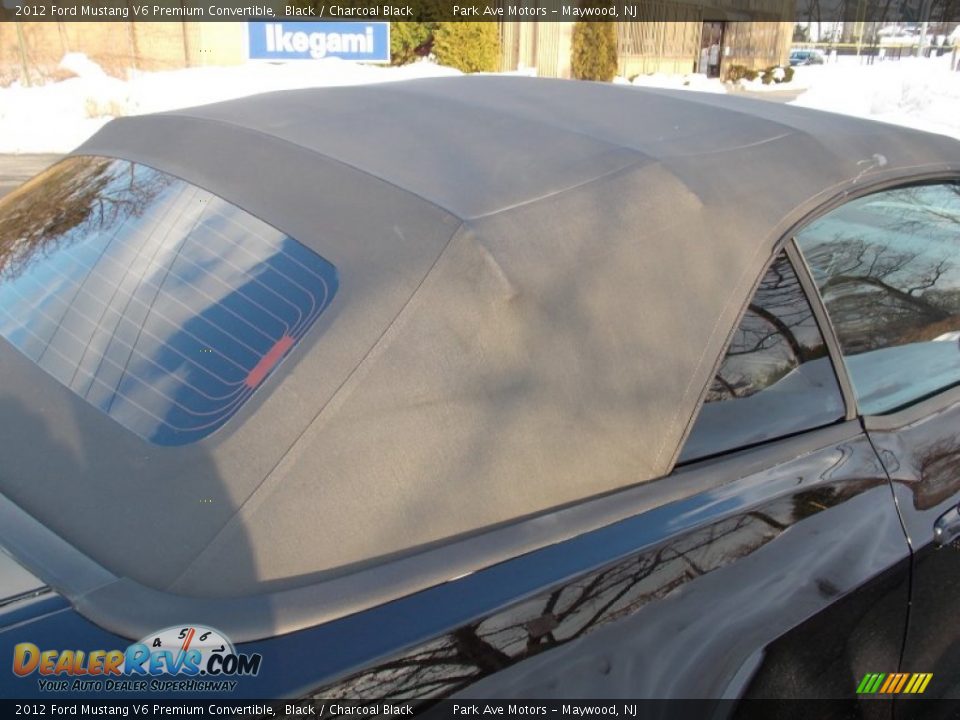 2012 Ford Mustang V6 Premium Convertible Black / Charcoal Black Photo #15
