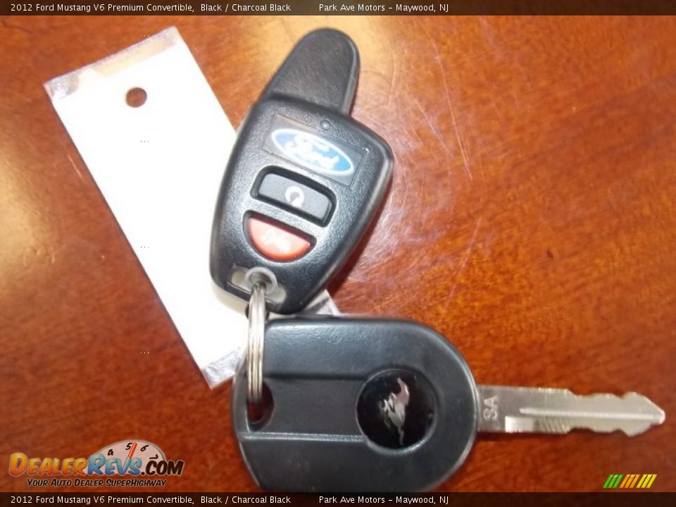2012 Ford Mustang V6 Premium Convertible Black / Charcoal Black Photo #16