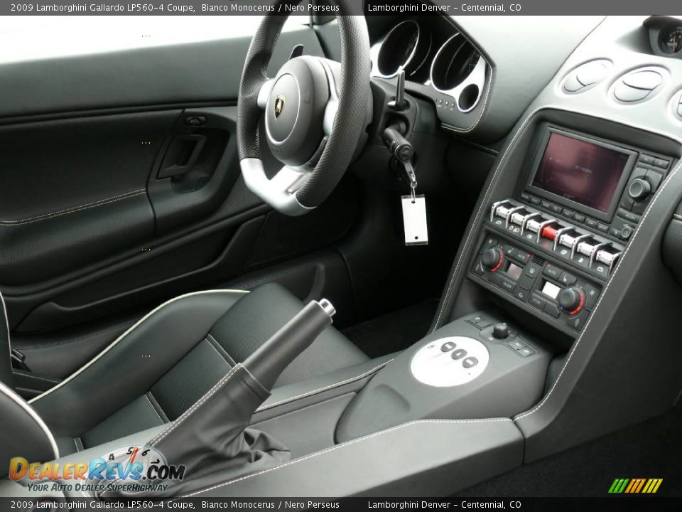 Nero Perseus Interior - 2009 Lamborghini Gallardo LP560-4 Coupe Photo #22