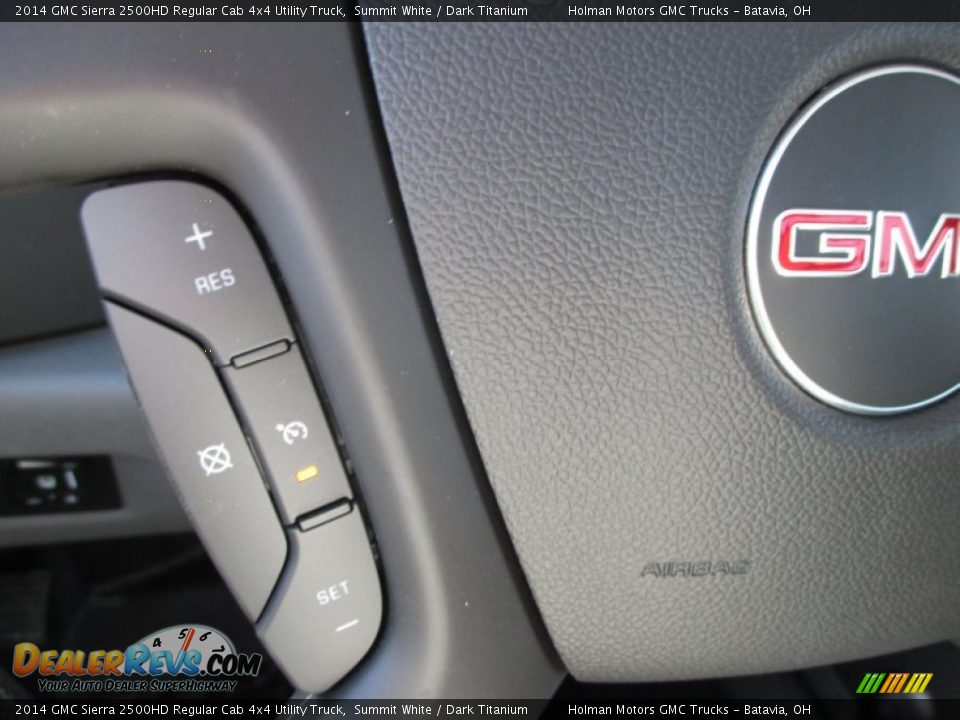 2014 GMC Sierra 2500HD Regular Cab 4x4 Utility Truck Summit White / Dark Titanium Photo #9