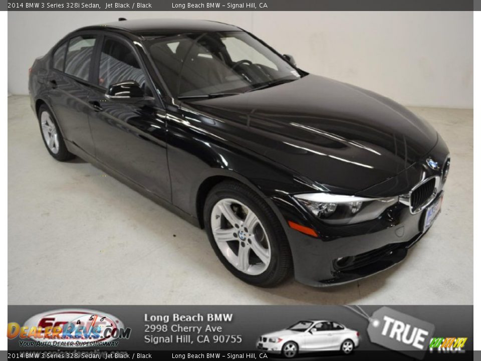 2014 BMW 3 Series 328i Sedan Jet Black / Black Photo #1