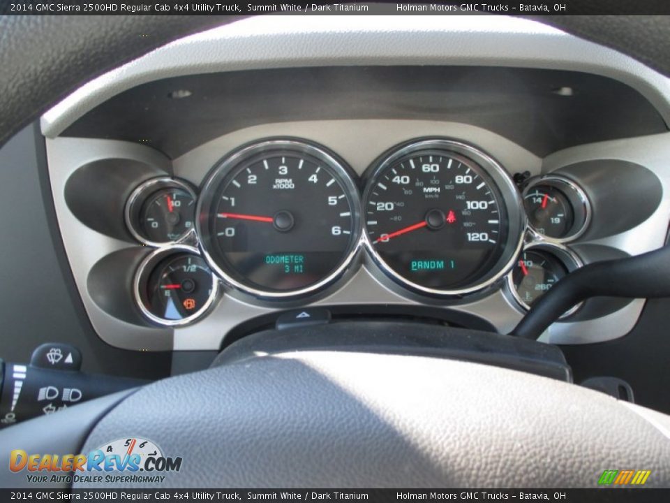 2014 GMC Sierra 2500HD Regular Cab 4x4 Utility Truck Summit White / Dark Titanium Photo #10