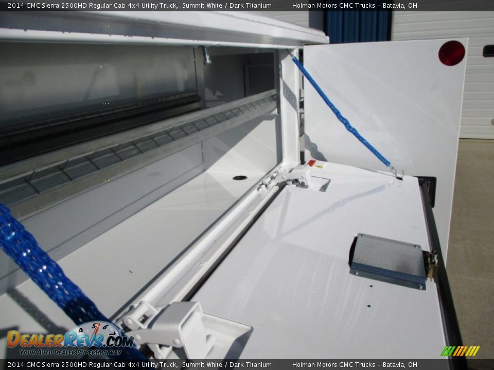 2014 GMC Sierra 2500HD Regular Cab 4x4 Utility Truck Summit White / Dark Titanium Photo #16