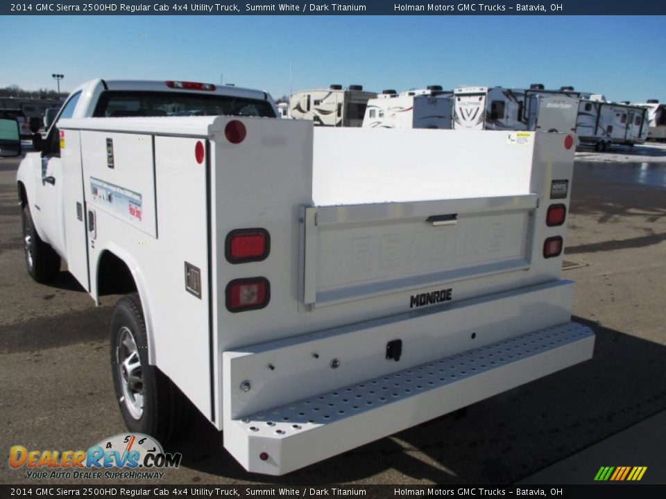2014 GMC Sierra 2500HD Regular Cab 4x4 Utility Truck Summit White / Dark Titanium Photo #17