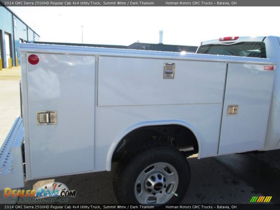 2014 GMC Sierra 2500HD Regular Cab 4x4 Utility Truck Summit White / Dark Titanium Photo #19